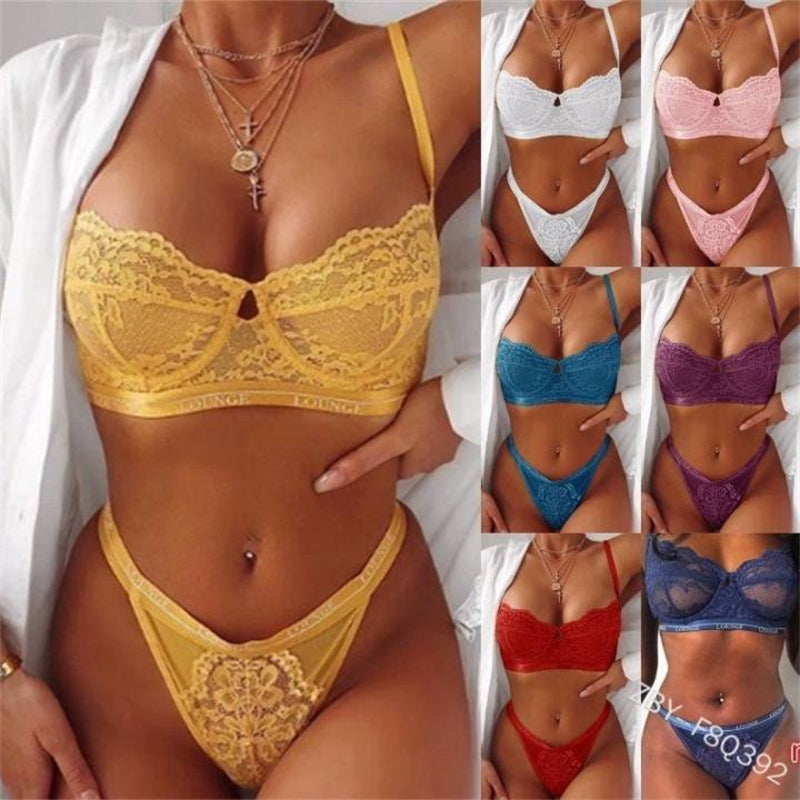 wuyemeili Women's underwear pajamas D192 Sexy Pajama Ladies Lace Pajamas Lingerie Ladies lace
