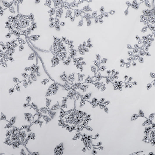 chuangyuansu Embossed embroidered hot diamond fabric Embroidered fabric Embroidered textile  Cloth embroidery