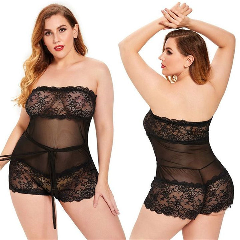 wuyemeili Women's underwear pajamas zt0361 Lingerie is sexy and shows off the waist Screen through pajama Lady  Home pajamas