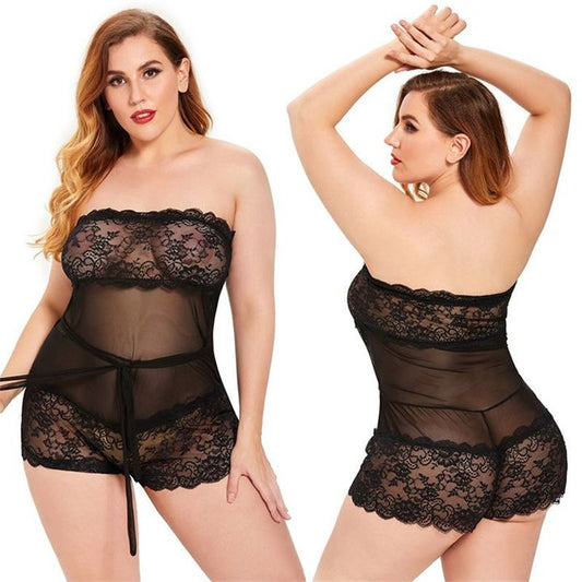 wuyemeili Women's underwear pajamas zt0361 Lingerie is sexy and shows off the waist Screen through pajama Lady  Home pajamas