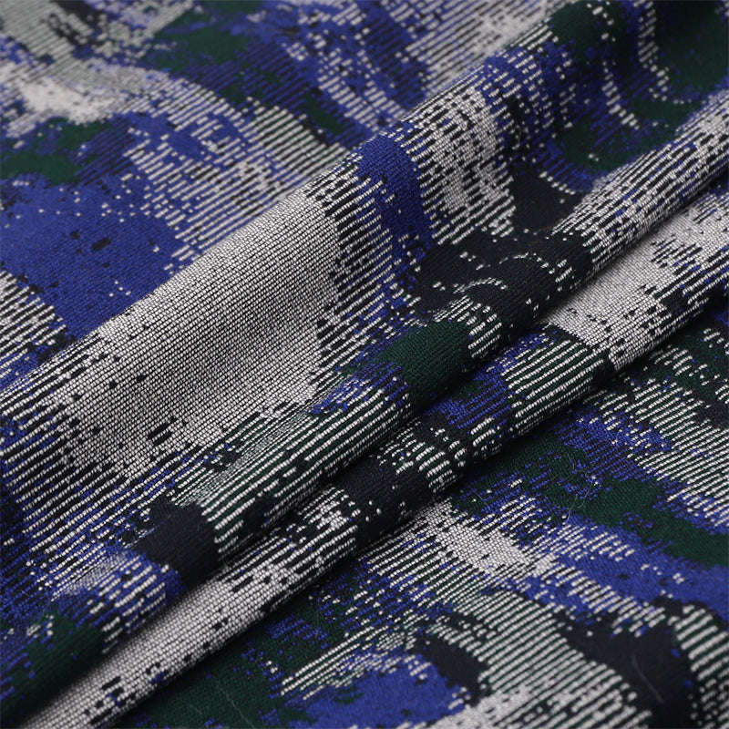 chuangyuansu Multi-colored jacquard fabric Jacquard fabric Jacquard yarn-dyed knitwear