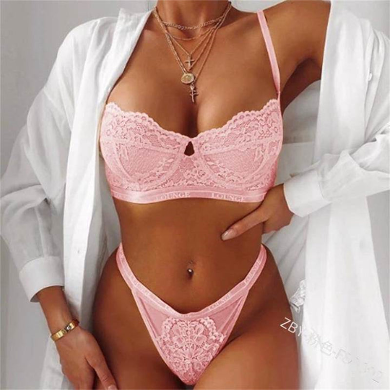 wuyemeili Women's underwear pajamas D192 Sexy Pajama Ladies Lace Pajamas Lingerie Ladies lace