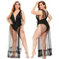 wuyemeili Women's underwear pajamas zt085 Full of sexy nightdress Gauze nightdress Lace mesh sling