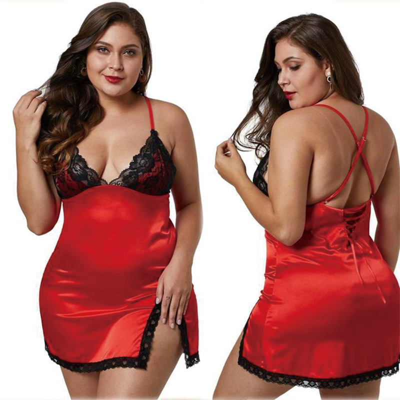 wuyemeili Women's underwear pajamas D145 Pajamas Ladies Lace Sexy Pajama Ladies Lace
