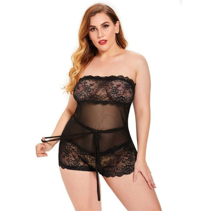 wuyemeili Women's underwear pajamas zt0361 Lingerie is sexy and shows off the waist Screen through pajama Lady  Home pajamas
