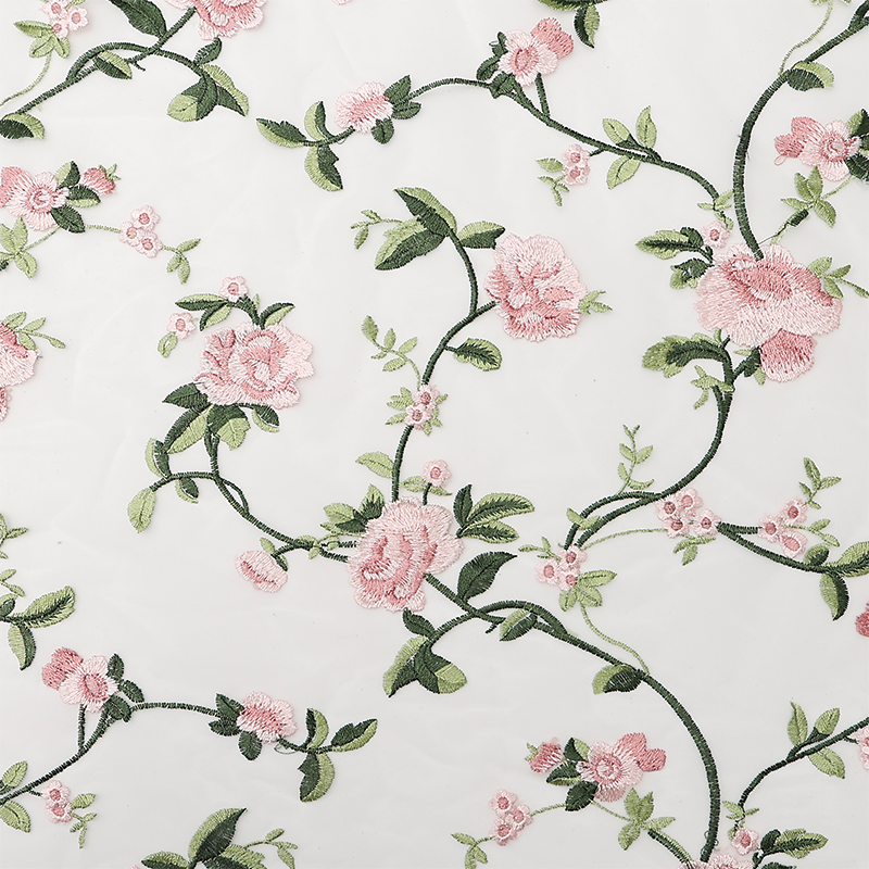 chuangyuansu Multi-color embroidered fabric Embroidered fabric Embroidered textile textile