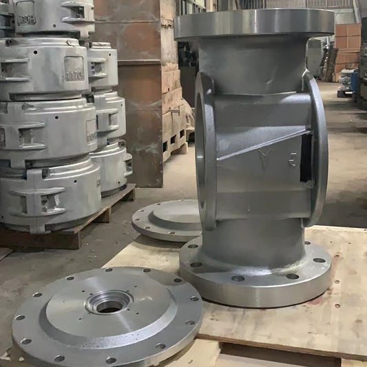 runzhufamen DN150 natural gas pipeline valve body and upper and lower bonnet  With double nozzle breathing valve  Aluminum alloy pipe clamp valve  Control valve