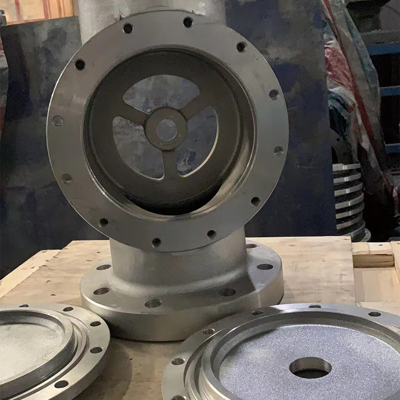 runzhufamen DN150 natural gas pipeline valve body and upper and lower bonnet  With double nozzle breathing valve  Aluminum alloy pipe clamp valve  Control valve
