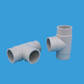 xilinsujiao PPH tee series Fitting pipe material  pvc tee pipe Threading tee